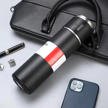 Stainless Steel Vaccum Water Flask with three Mugs